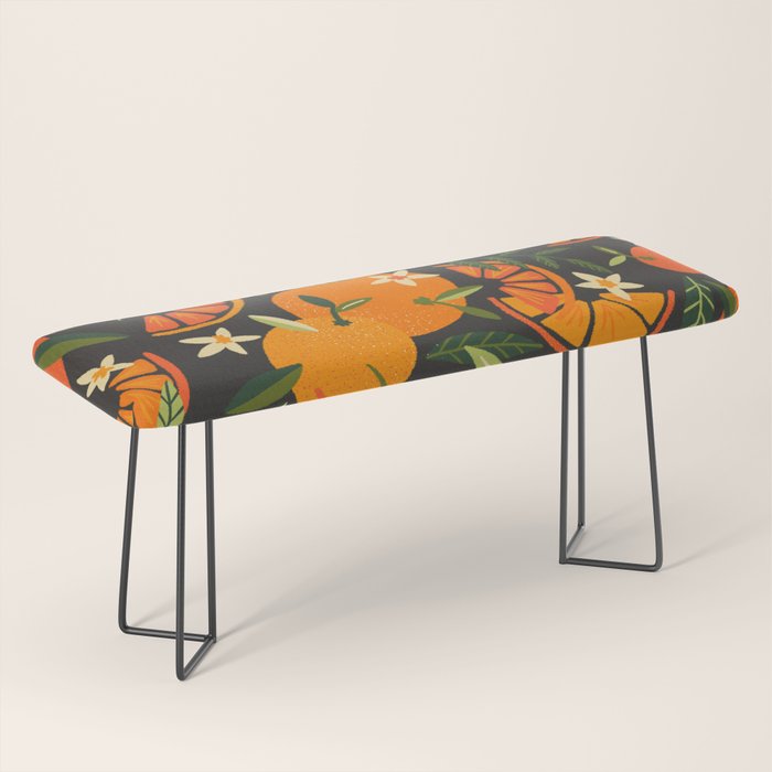 Orange Blooms - Charcoal Bench Gallery Image 1