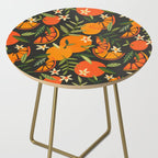 Orange Blooms - Charcoal Side Table Gallery Image 2