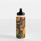Orange Blooms - Charcoal Water Bottle Gallery Image 3