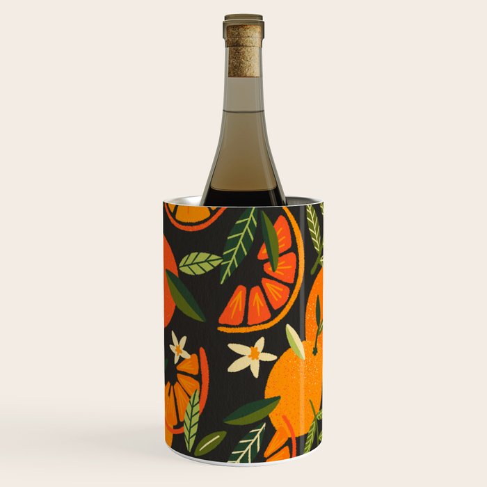 Orange Blooms - Charcoal Wine Chiller Gallery Image 2