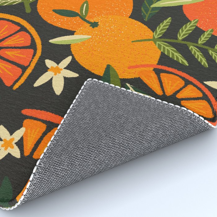 Orange Blooms - Charcoal Rug Gallery Image 4