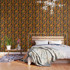 Orange Blooms - Charcoal Wallpaper Gallery Image 3