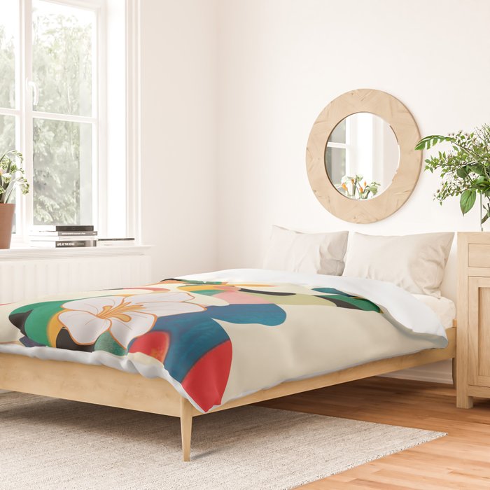Abstract Snakes in the Flowers 1 Duvet Cover Gallery Image 2
