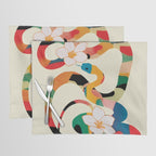 Abstract Snakes in the Flowers 1 Placemat Gallery Image 1