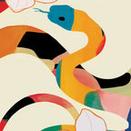 Abstract Snakes in the Flowers 1 Coffee Mug Gallery Image 2