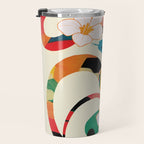 Abstract Snakes in the Flowers 1 Travel Mug Gallery Image 3
