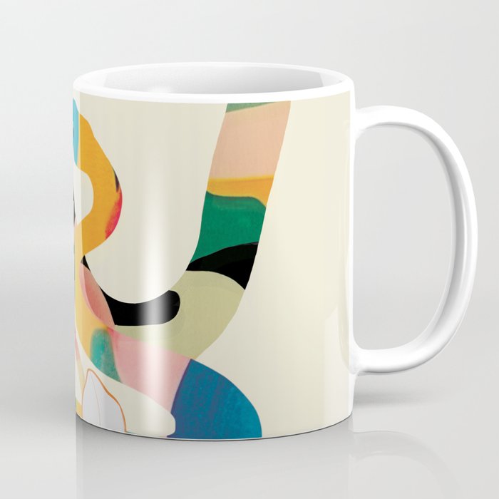 Abstract Snakes in the Flowers 1 Coffee Mug Gallery Image 1