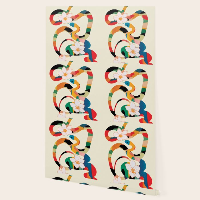 Abstract Snakes in the Flowers 1 Wallpaper Gallery Image 2