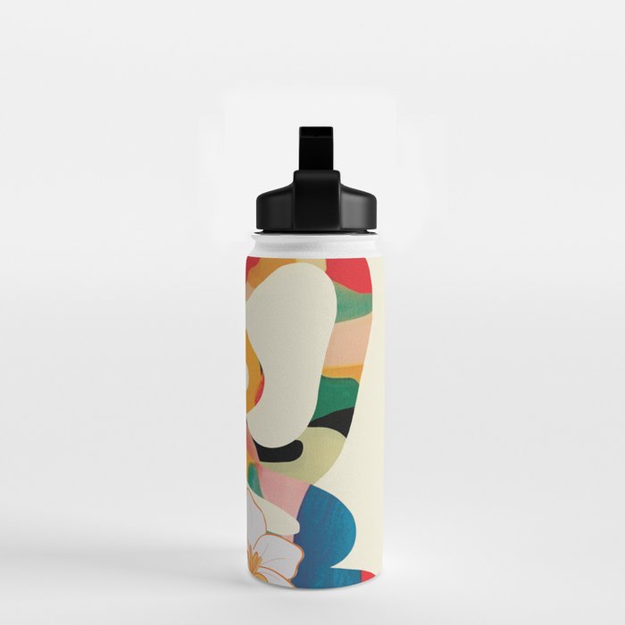 Abstract Snakes in the Flowers 1 Water Bottle Gallery Image 2