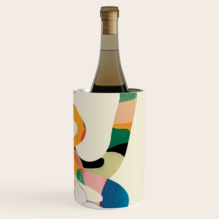 Abstract Snakes in the Flowers 1 Wine Chiller Gallery Image 3