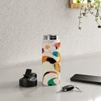 Abstract Snakes in the Flowers 1 Water Bottle Gallery Image 4
