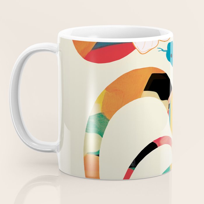 Abstract Snakes in the Flowers 1 Coffee Mug Gallery Image 3
