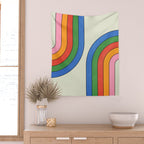 Retro Candy Arches Wall Tapestry Gallery Image 2