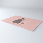 Christmas rabbit - illustration Rug Gallery Image 3