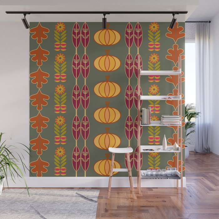 Cozy Fall Wall Mural Gallery Image 1