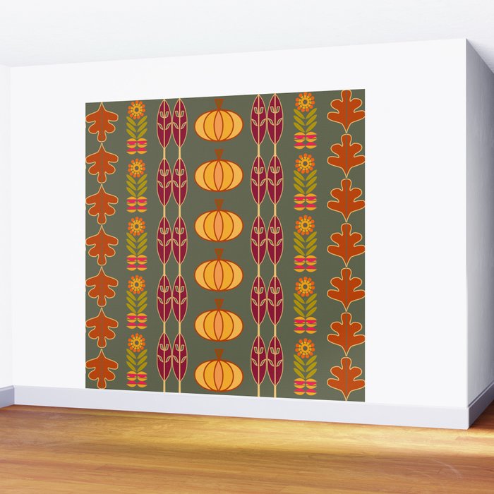 Cozy Fall Wall Mural Gallery Image 2