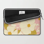 Pink Pastel Vintage Floral Pattern Laptop Sleeve Gallery Image 2