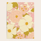 Pink Pastel Vintage Floral Pattern Poster Gallery Image 4