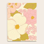 Pink Pastel Vintage Floral Pattern Notebook Gallery Image 4