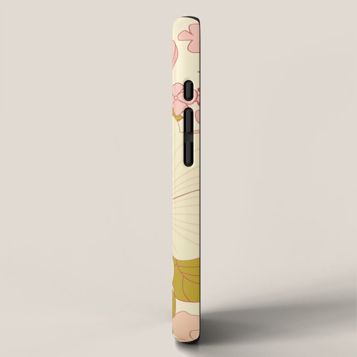 Pink Pastel Vintage Floral Pattern iPhone Case Gallery Image 2
