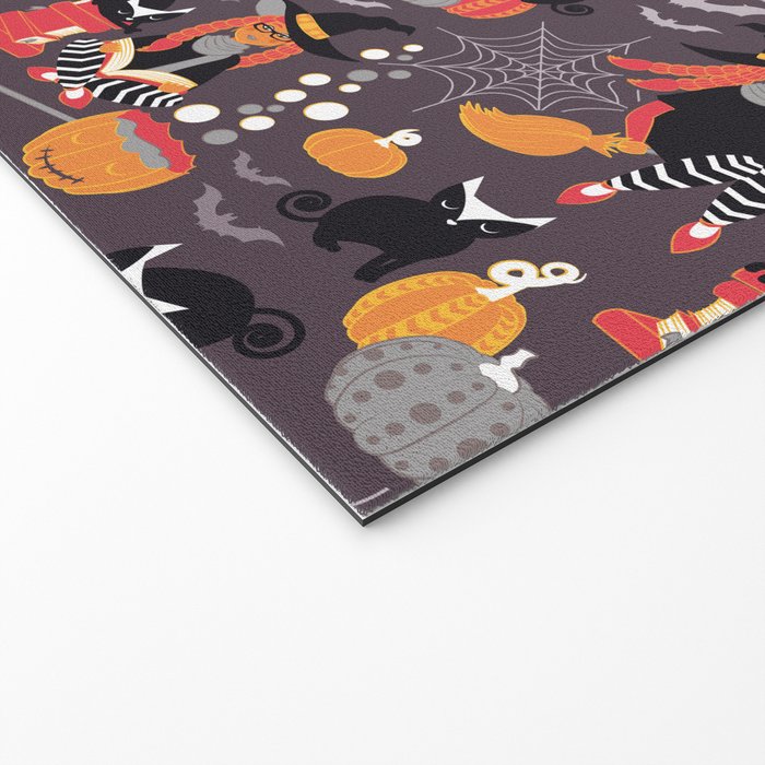 Enchanted Vintage Halloween Spell Welcome Mat Gallery Image 2