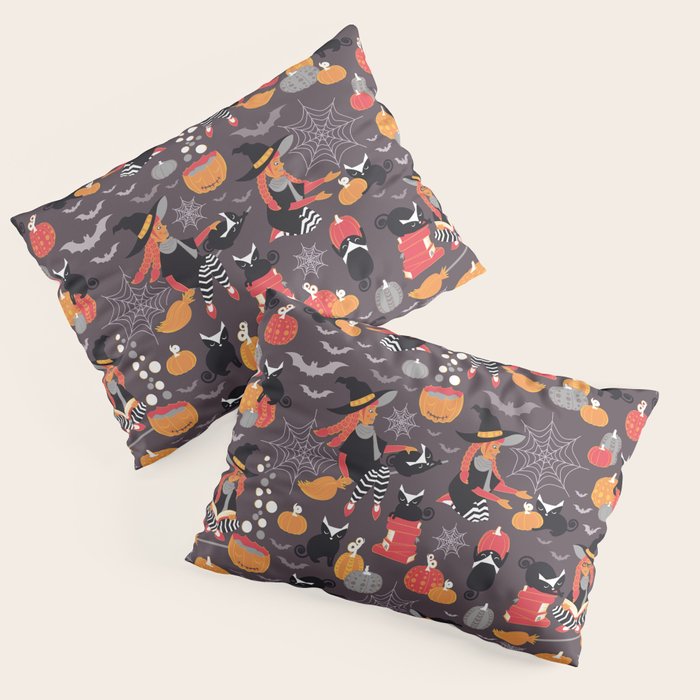 Enchanted Vintage Halloween Spell Pillow Sham Gallery Image 3