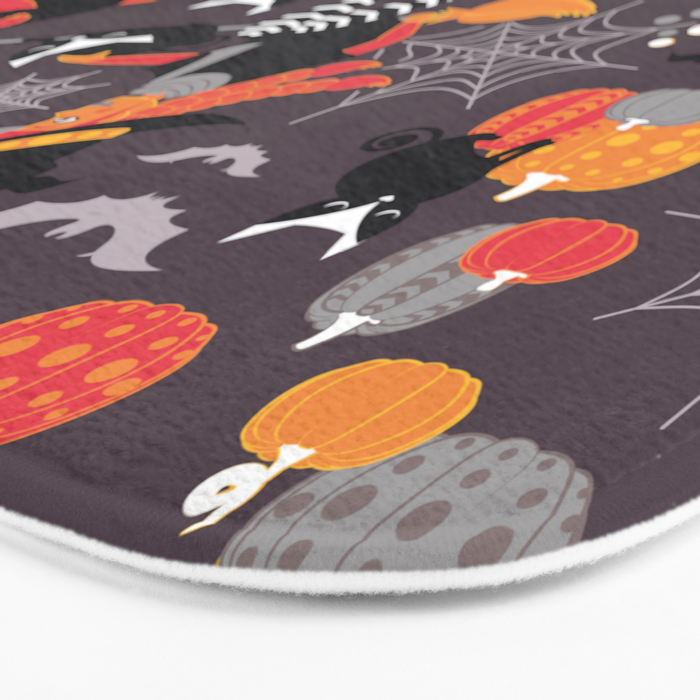 Enchanted Vintage Halloween Spell Bath Mat Gallery Image 3