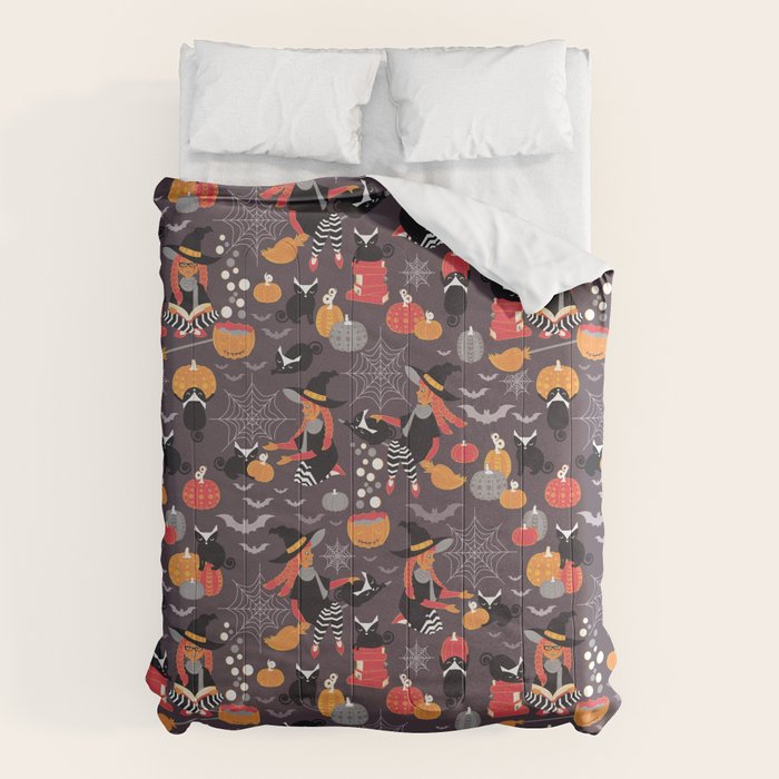 Enchanted Vintage Halloween Spell Comforter Gallery Image 6