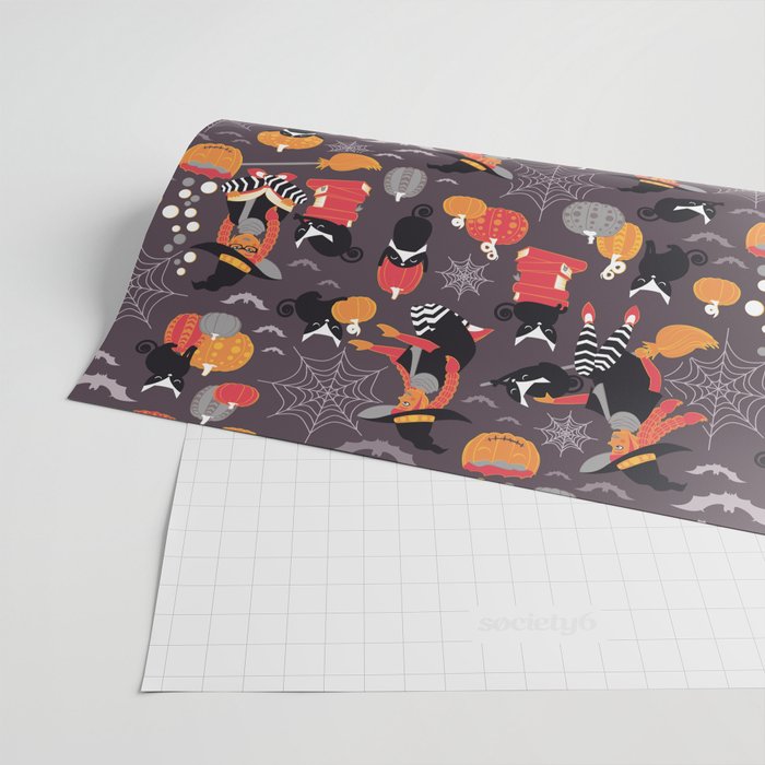 Enchanted Vintage Halloween Spell Wrapping Paper Gallery Image 2