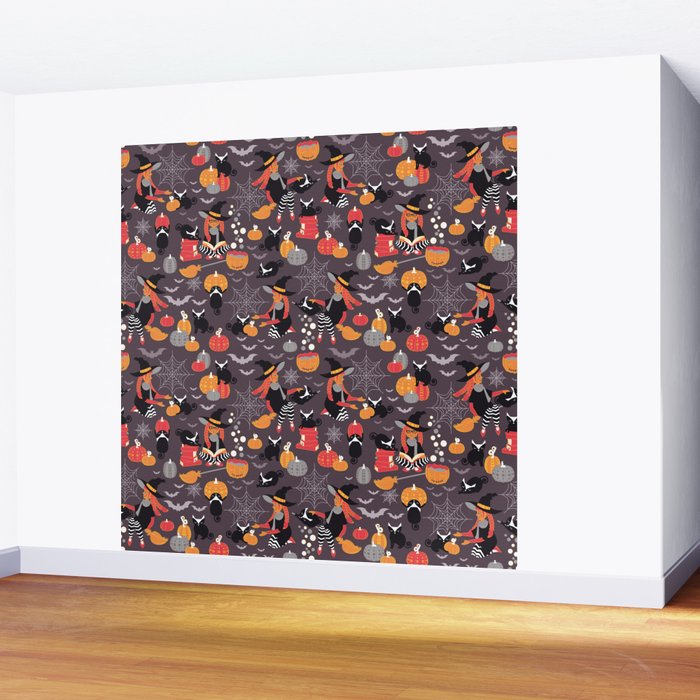 Enchanted Vintage Halloween Spell Wall Mural Gallery Image 2