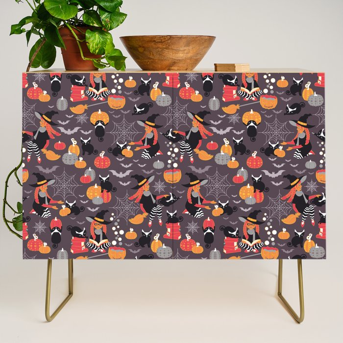 Enchanted Vintage Halloween Spell Credenza Gallery Image 1