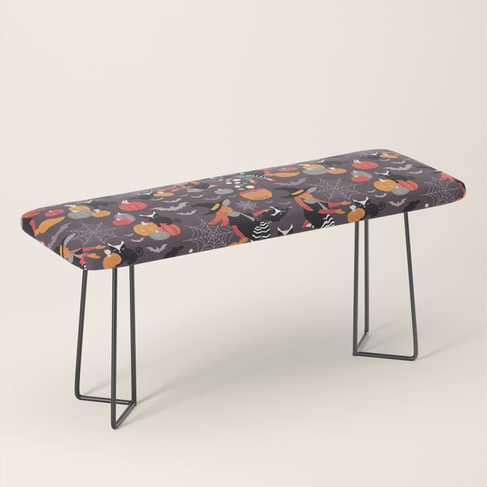 Enchanted Vintage Halloween Spell Bench Gallery Image 1