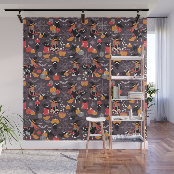 Enchanted Vintage Halloween Spell Wall Mural Gallery Image 1