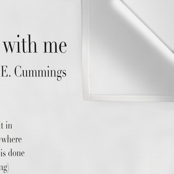 i carry your heart with me by E.E. Cummings Wall Tapestry Gallery Image 3