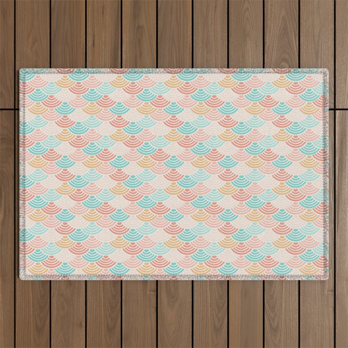 Summer Scallops Outdoor Rug Gallery Image 1