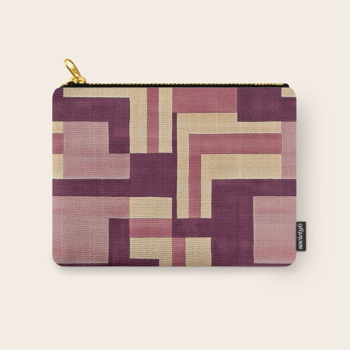 Romantic Botanica - Autumn Winter Geometry Carry All Pouch Gallery Image 1