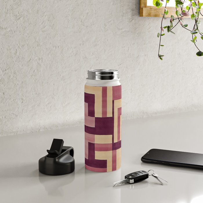 Romantic Botanica - Autumn Winter Geometry Water Bottle Gallery Image 4