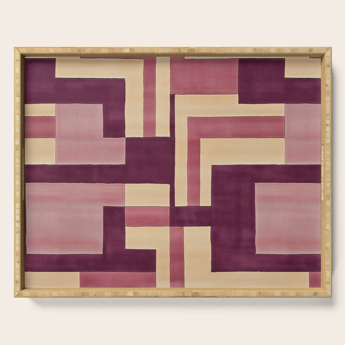 Romantic Botanica - Autumn Winter Geometry Serving Tray Gallery Image 1