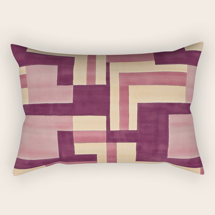 Romantic Botanica - Autumn Winter Geometry Rectangular Pillow Gallery Image 1