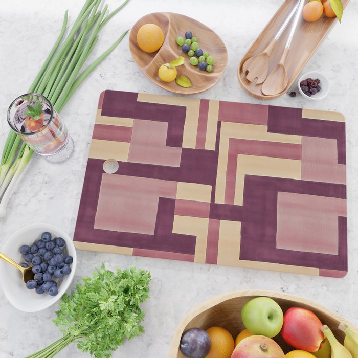 Romantic Botanica - Autumn Winter Geometry Cutting Board Gallery Image 2