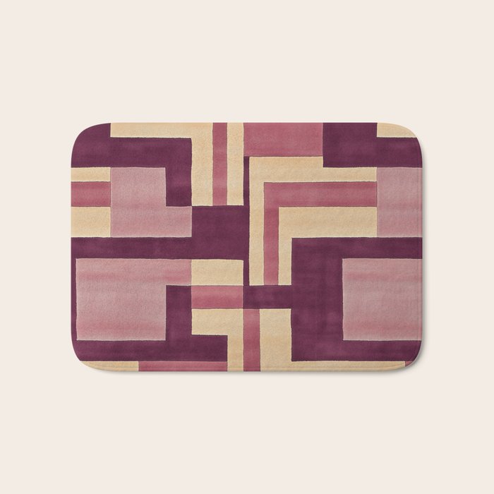 Romantic Botanica - Autumn Winter Geometry Bath Mat Gallery Image 1