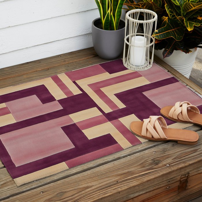 Romantic Botanica - Autumn Winter Geometry Outdoor Rug Gallery Image 2