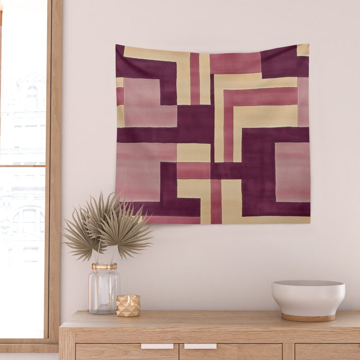 Romantic Botanica - Autumn Winter Geometry Wall Tapestry Gallery Image 2