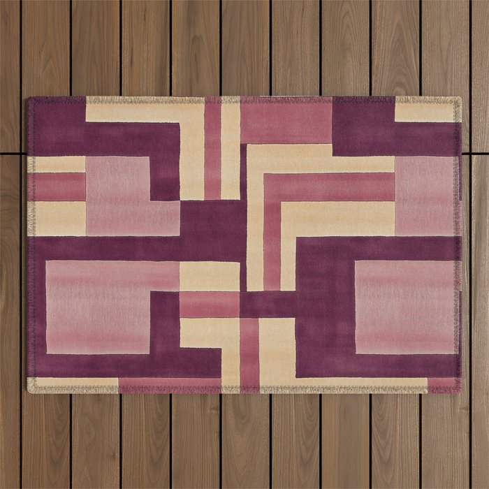 Romantic Botanica - Autumn Winter Geometry Outdoor Rug Gallery Image 1