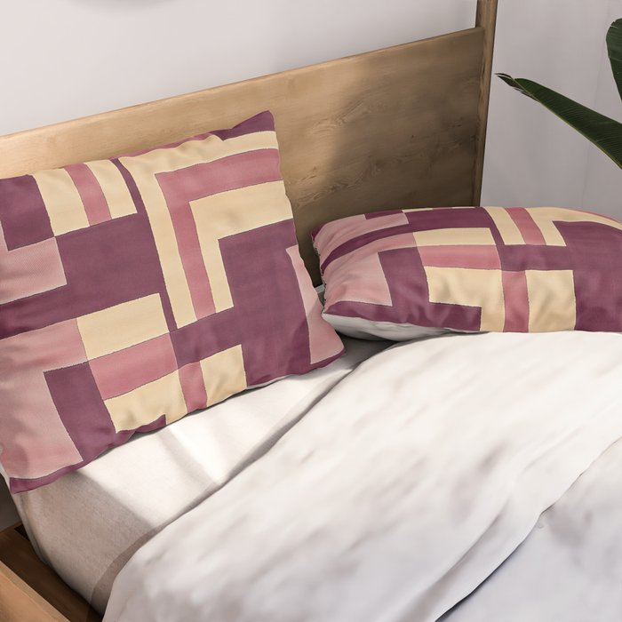 Romantic Botanica - Autumn Winter Geometry Pillow Sham Gallery Image 2
