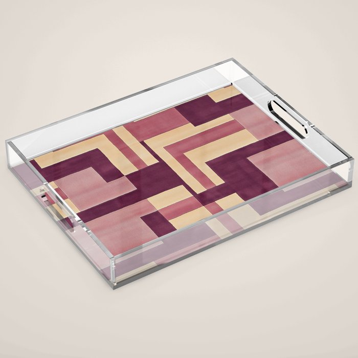 Romantic Botanica - Autumn Winter Geometry Acrylic Tray Gallery Image 1