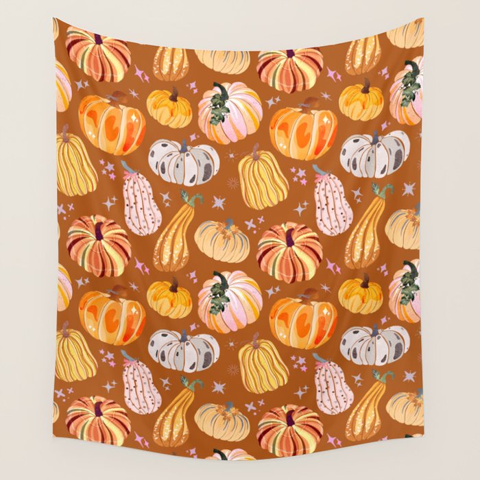 Pumpkins Galore Wall Tapestry Gallery Image 4