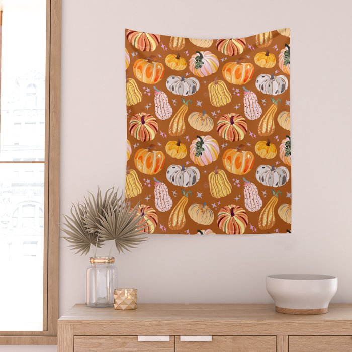 Pumpkins Galore Wall Tapestry Gallery Image 2