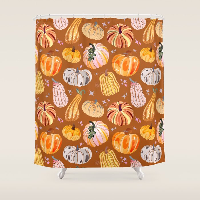 Pumpkins Galore Shower Curtain Gallery Image 1