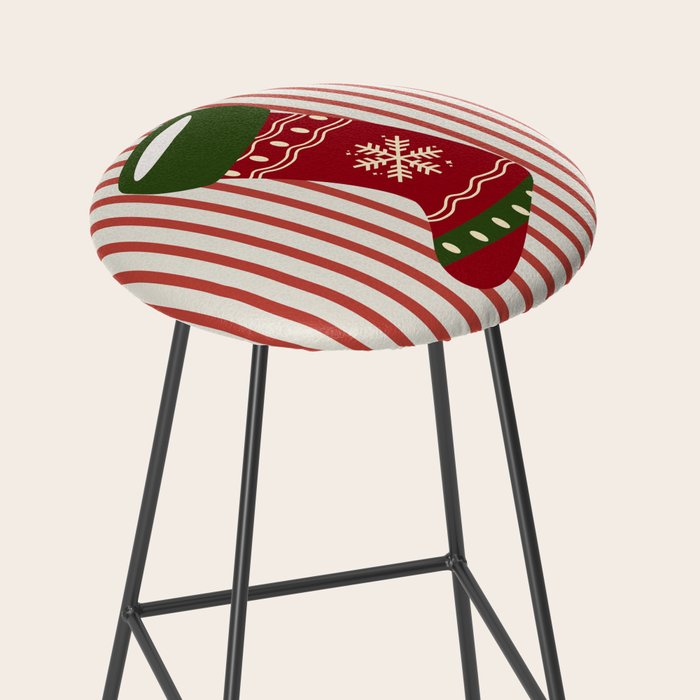 Christmas Stocking Red Stool Gallery Image 2